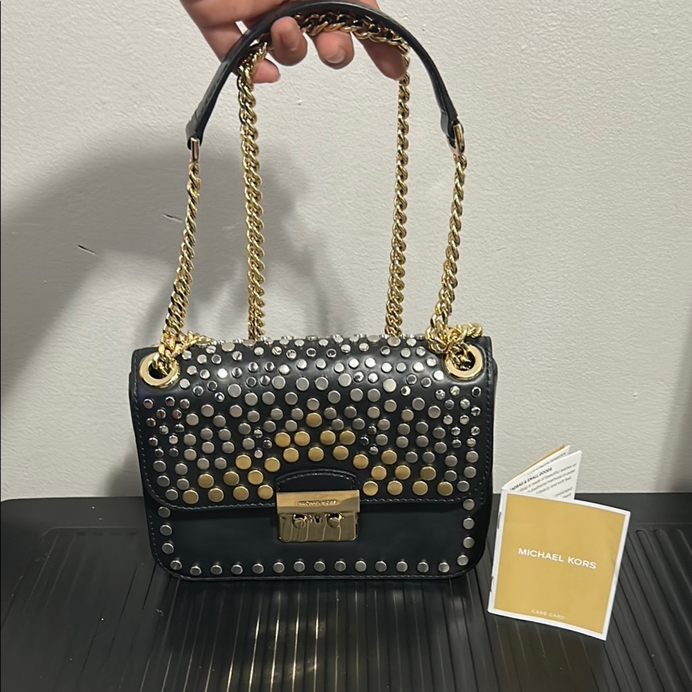 Michael Kors Sloan Editor Jenkins Stud Handbag - Picture 8 of 10